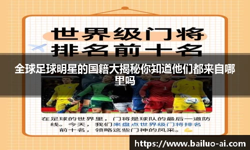 全球足球明星的国籍大揭秘你知道他们都来自哪里吗